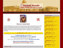 Tablet Screenshot of anandamandir.org